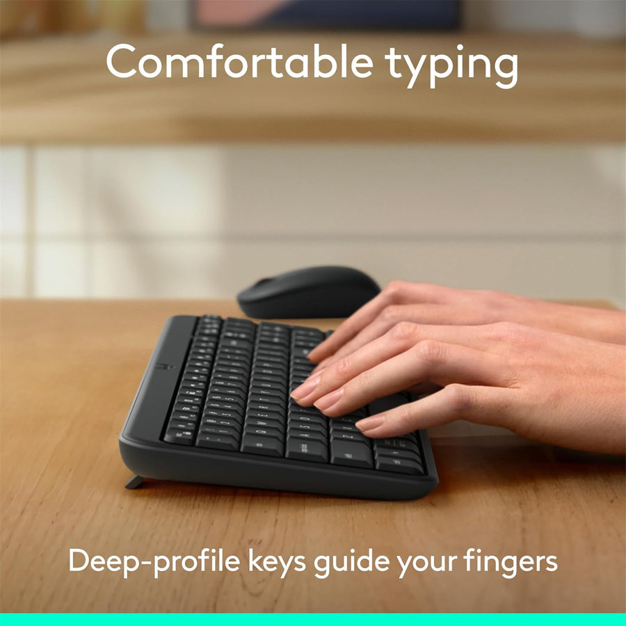 Logitech MK250 Bluetooth Desktop Keyboard & Mouse Combo - Graphite