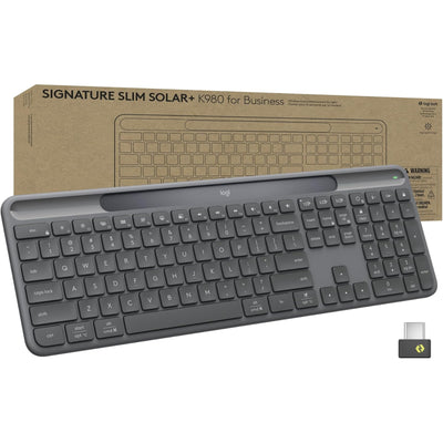 920-013781 - Logitech Signature Slim Solar+ wireless keybaord K980 BUS - Graphite