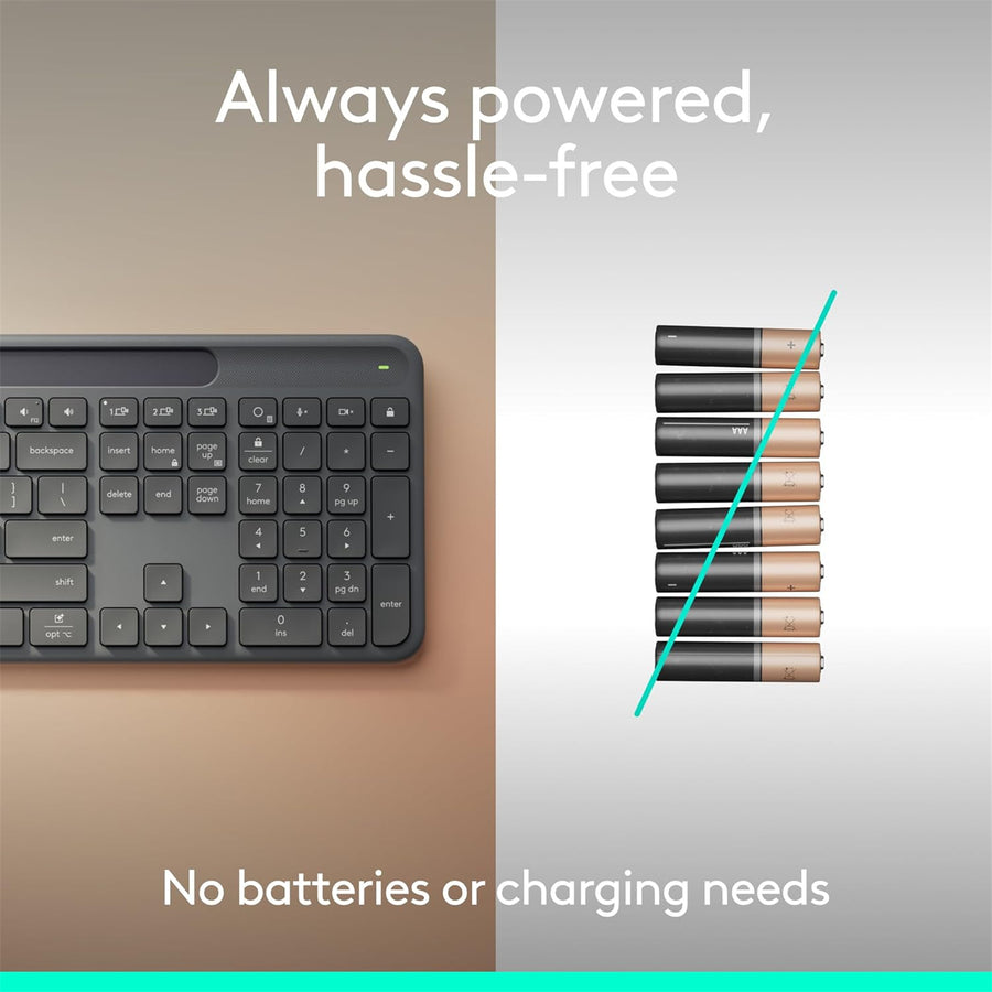 920-013781 - Logitech Signature Slim Solar+ wireless keybaord K980 BUS - Graphite