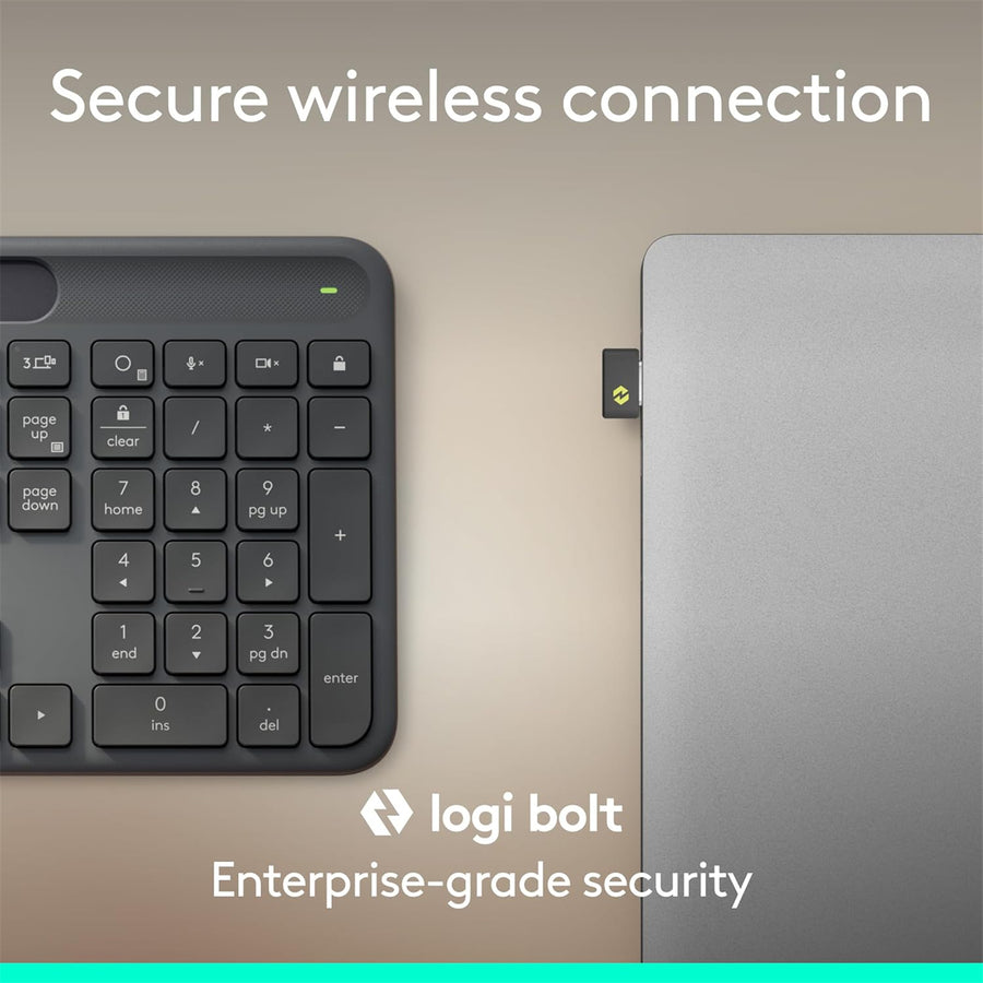 920-013781 - Logitech Signature Slim Solar+ wireless keybaord K980 BUS - Graphite