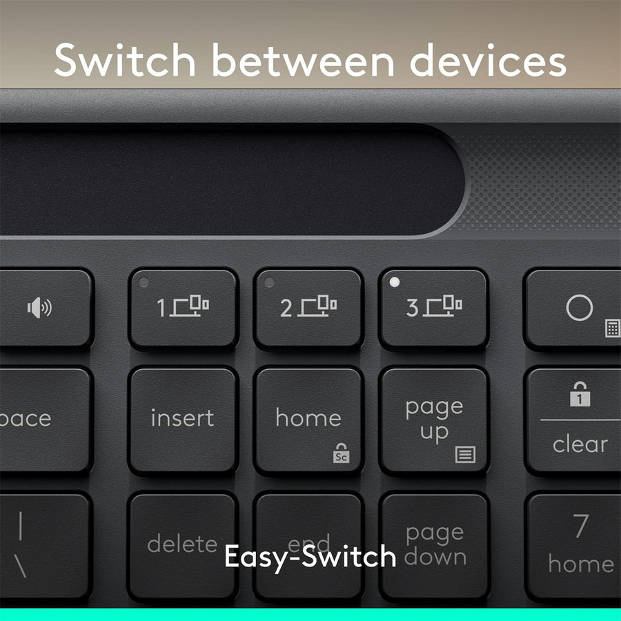 920-013781 - Logitech Signature Slim Solar+ wireless keybaord K980 BUS - Graphite
