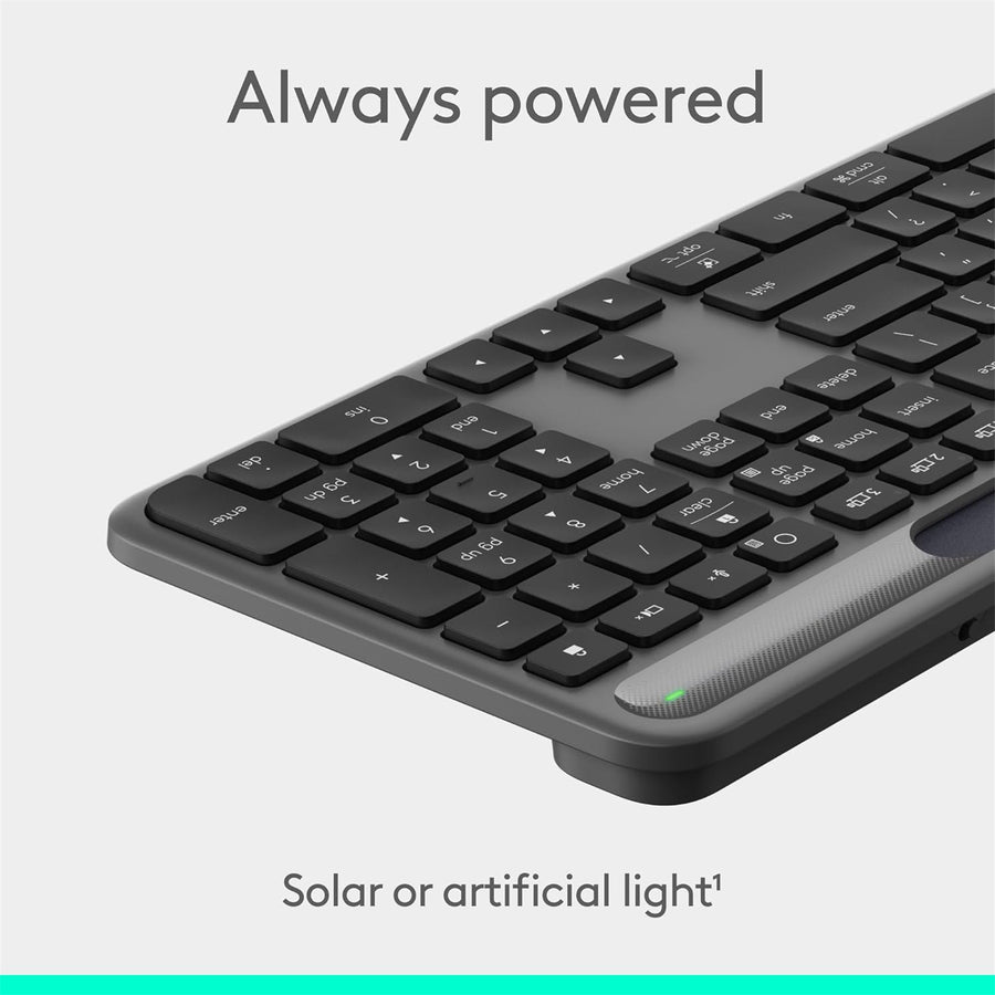 Logitech Signature Solar+ Wireless keyboard K980 - Graphite
