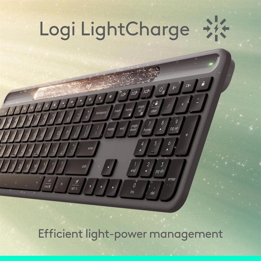 Logitech Signature Solar+ Wireless keyboard K980 - Graphite