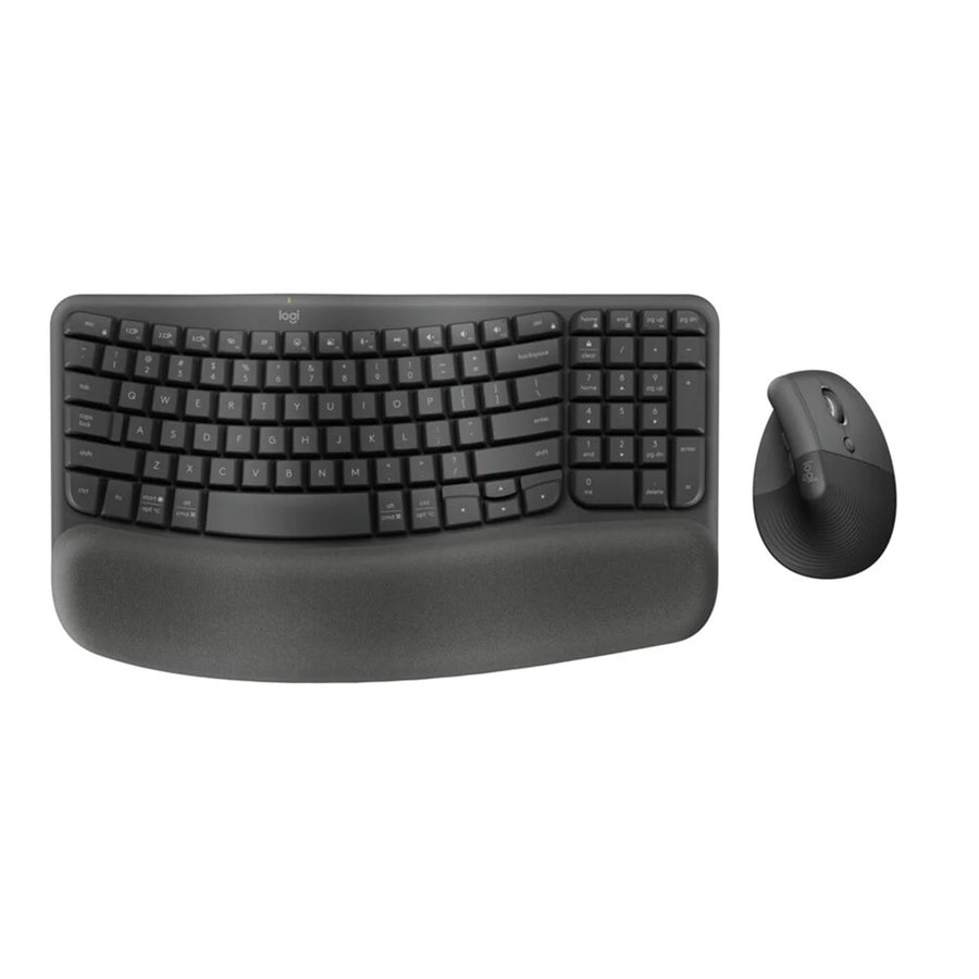 920-013639 - Logitech Wave Keys Wireless Ergonomic keyboard & LIFT Combo