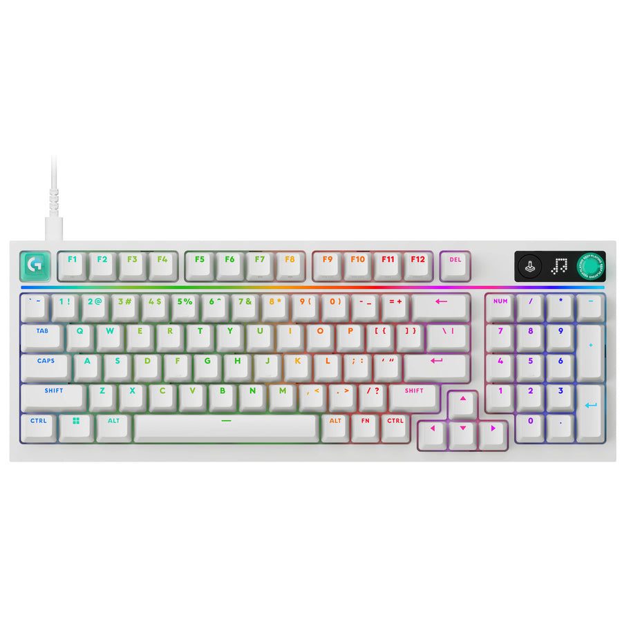 Logitech G316 X 98 Wired Gaming Keyboard - White