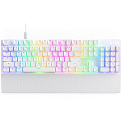 NZXT Function 2  Full Size Optical Gaming Keyboard - White