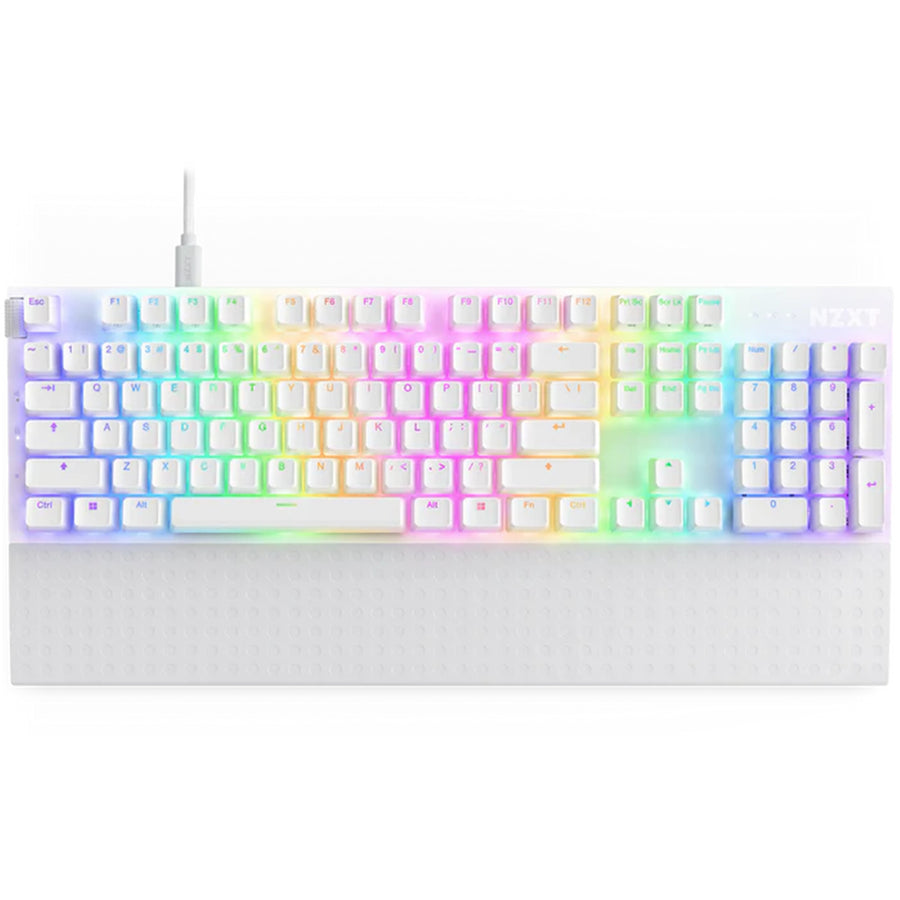 NZXT Function 2  Full Size Optical Gaming Keyboard - White