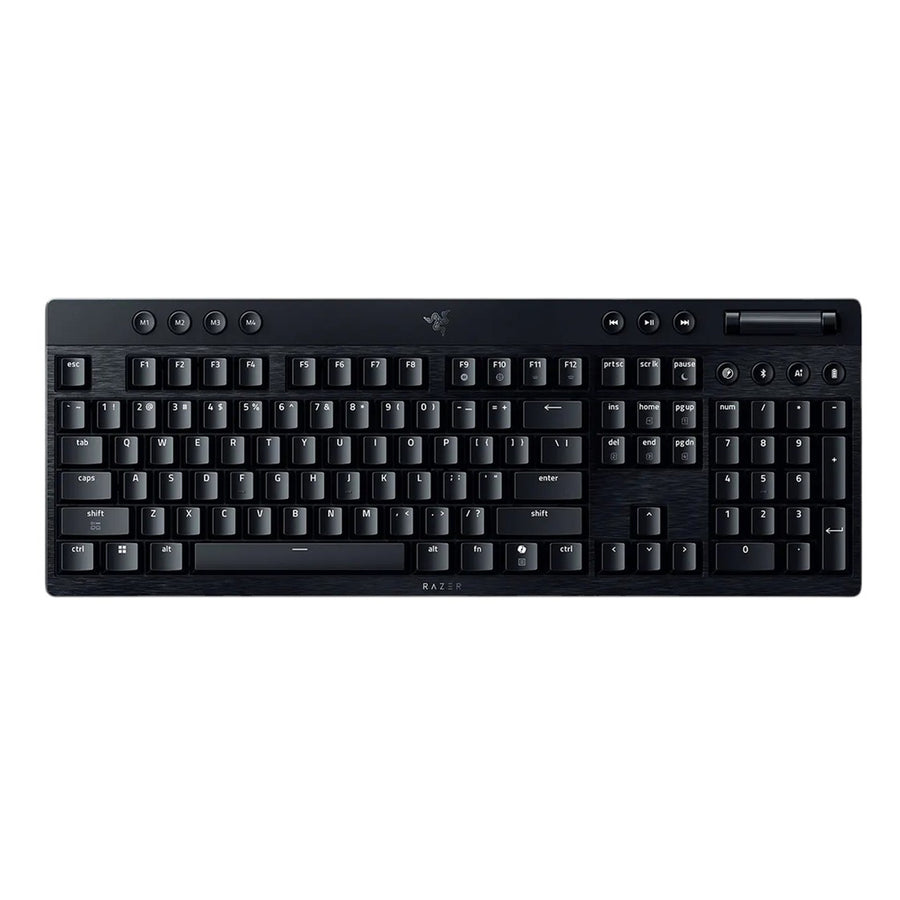 RZ03-05270100-R3M1 - RAZER BLACKWIDOW V4 LOW-PROFILE HYPERSPEED - WIRELESS LOW-PROFILE MECHANICAL GAMING KEYBOARD (GREEN CLICKY SWITCH) - US LAYOUT - FRML