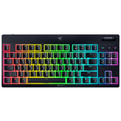 RZ03-05450500-R3M1 - RAZER BLACKWIDOW V4 LOW-PROFILE TENKEYLESS HYPERSPEED - WIRELESS LOW-PROFILE MECHANICAL GAMING KEYBOARD (GREEN CLICKY SWITCH) - US LAYOUT - FRML