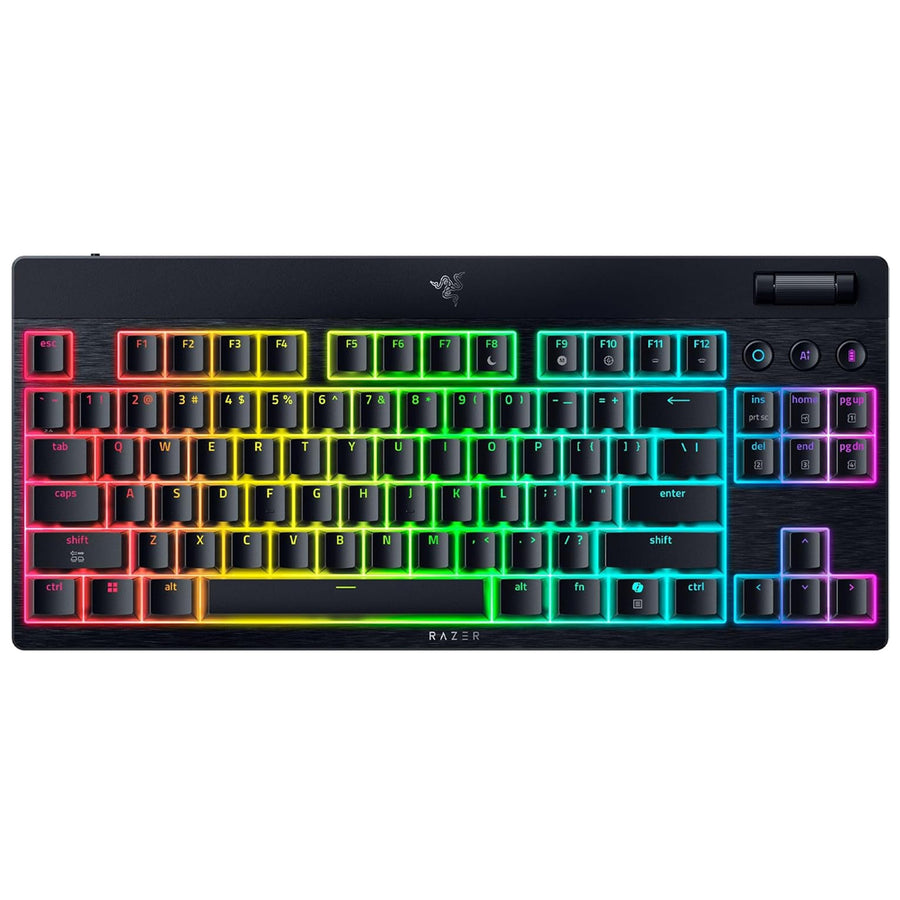 RZ03-05450500-R3M1 - RAZER BLACKWIDOW V4 LOW-PROFILE TENKEYLESS HYPERSPEED - WIRELESS LOW-PROFILE MECHANICAL GAMING KEYBOARD (GREEN CLICKY SWITCH) - US LAYOUT - FRML