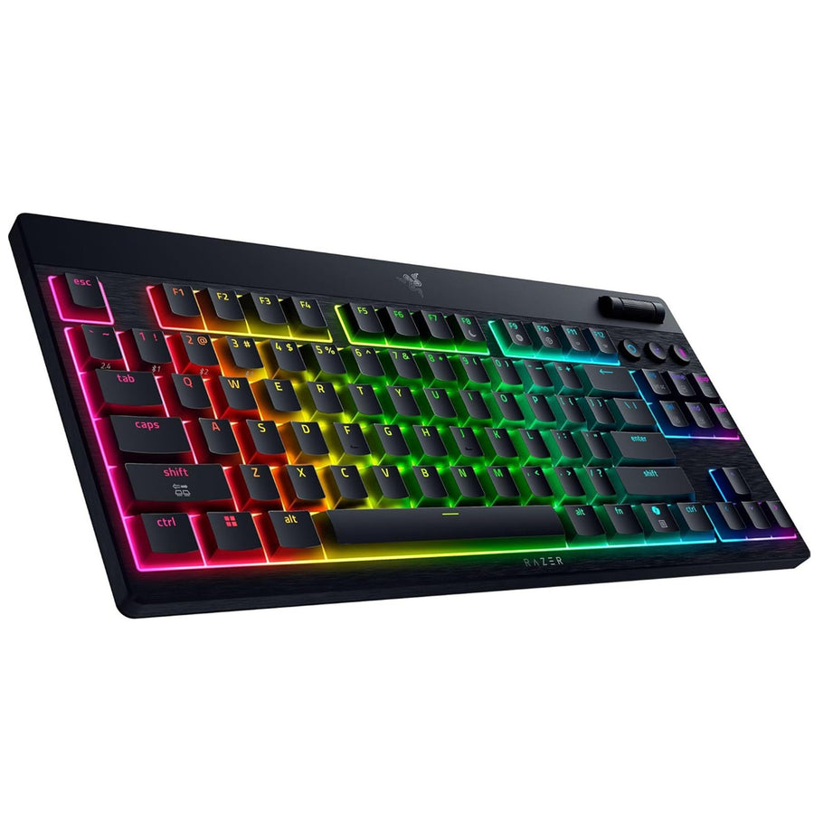 RZ03-05450500-R3M1 - RAZER BLACKWIDOW V4 LOW-PROFILE TENKEYLESS HYPERSPEED - WIRELESS LOW-PROFILE MECHANICAL GAMING KEYBOARD (GREEN CLICKY SWITCH) - US LAYOUT - FRML
