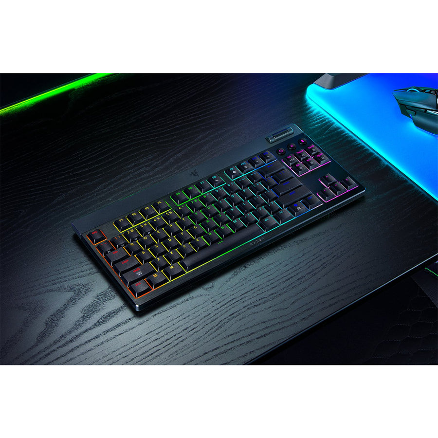 RZ03-05450100-R3M1 - RAZER BLACKWIDOW V4 LOW-PROFILE TENKEYLESS HYPERSPEED - WIRELESS LOW-PROFILE MECHANICAL GAMING KEYBOARD (YELLOW LINEAR SWITCH) - US LAYOUT - FRML