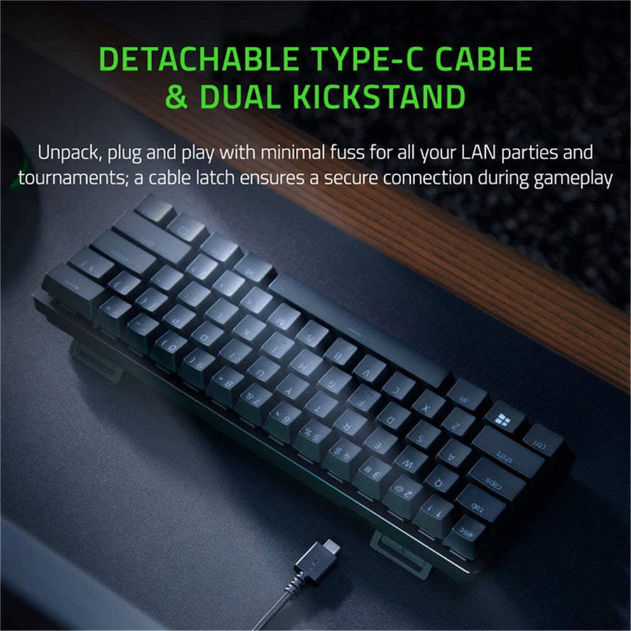 RZ03-03390100-R3M1 - RAZER HUNTSMAN MINI - 60% OPTICAL GAMING KEYBOARD (CLICKY PURPLE SWITCH) - FRML PACKAGING