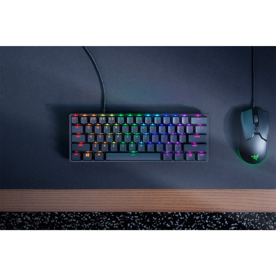 RZ03-03390100-R3M1 - RAZER HUNTSMAN MINI - 60% OPTICAL GAMING KEYBOARD (CLICKY PURPLE SWITCH) - FRML PACKAGING