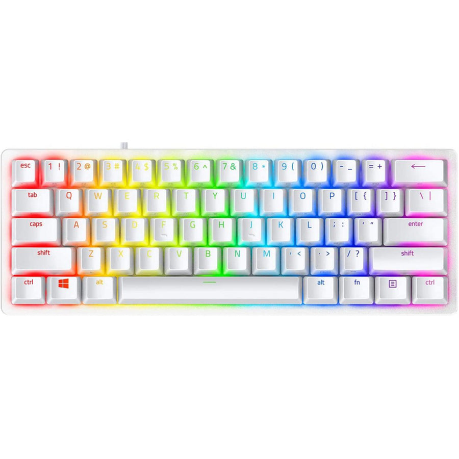 RZ03-03390300-R3M1 - RAZER HUNTSMAN MINI - MERCURY EDITION - 60% OPTICAL GAMING KEYBOARD (CLICKY PURPLE SWITCH) - FRML PACKAGING