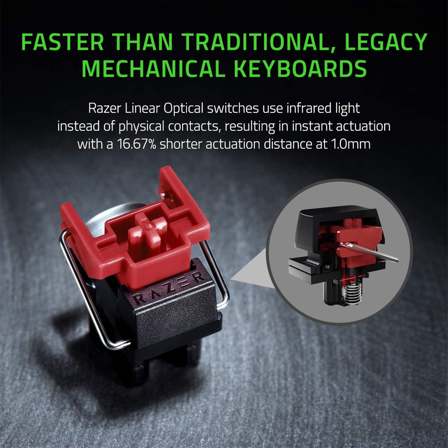 RZ03-03390200-R3M1 - RAZER HUNTSMAN MINI - 60% OPTICAL GAMING KEYBOARD (LINEAR RED SWITCH) - FRML PACKAGING