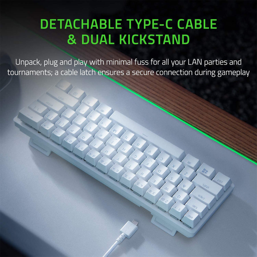 RZ03-03390400-R3M1 - RAZER HUNTSMAN MINI - MERCURY EDITION - 60% OPTICAL GAMING KEYBOARD (LINEAR RED SWITCH) - FRML PACKAGING