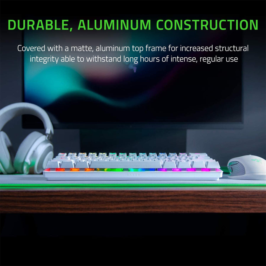 RZ03-03390400-R3M1 - RAZER HUNTSMAN MINI - MERCURY EDITION - 60% OPTICAL GAMING KEYBOARD (LINEAR RED SWITCH) - FRML PACKAGING