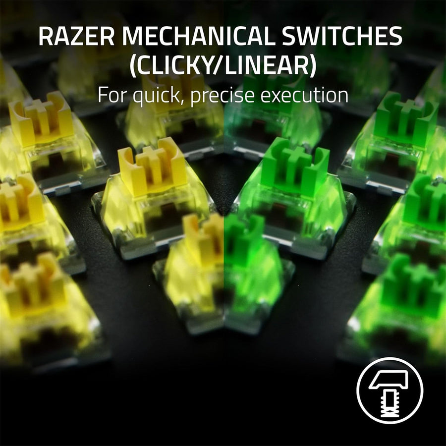RZ03-04700100-R3M1 - RAZER BLACKWIDOW V4 X - MECHANICAL GAMING KEYBOARD (GREEN SWITCH) - US LAYOUT - FRML