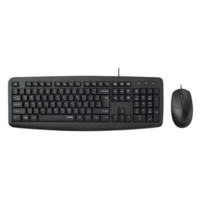 Rapoo NX1600 Wired Mouse & Keyboard Combo Black