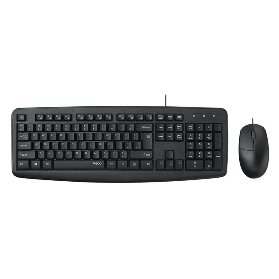 Rapoo NX1600 Wired Mouse & Keyboard Combo Black
