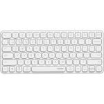 RAPOO-E9050L-WH - Rapoo E9050L Kabellose Multi-Modus Ultra-schlanke Tastatur mit 78 Tasten, Bluetooth und 2,4 GHz, Weiß