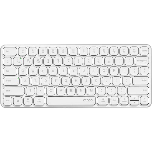 Rapoo E9050L Wireless Multi-mode Ultra-slim 78 Key Keyboard with Bluetooth and 2.4g White