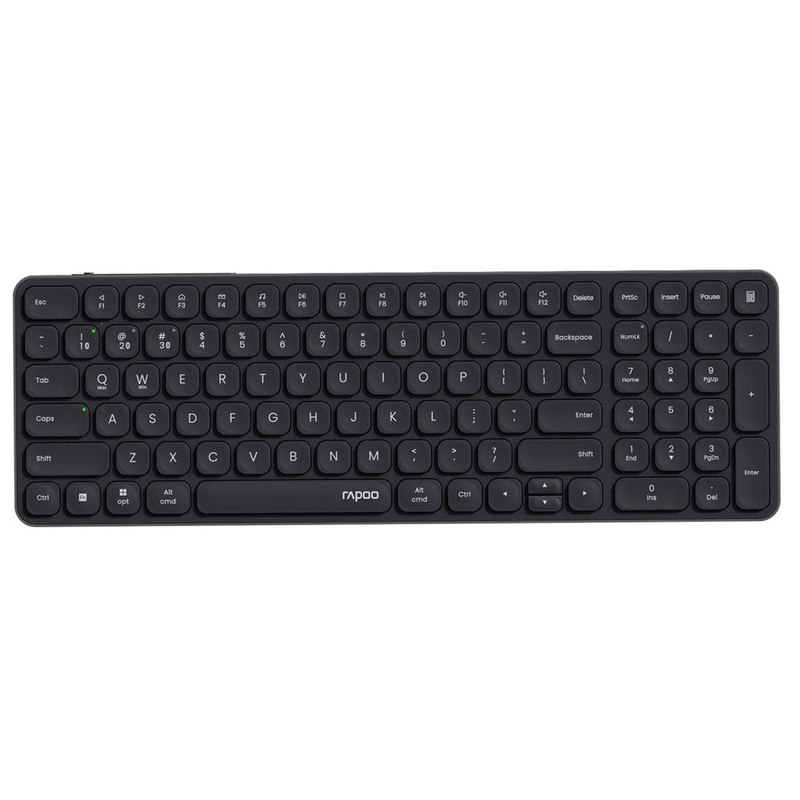 Rapoo E9350L Wireless Multi-mode Ultra-slim 99 Key Keyboard with Bluetooth and 2.4g