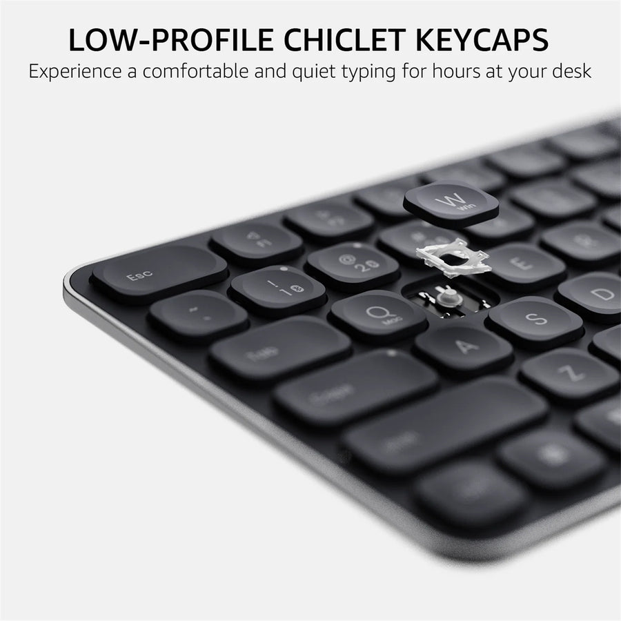 Rapoo E9350L Wireless Multi-mode Ultra-slim 99 Key Keyboard with Bluetooth and 2.4g