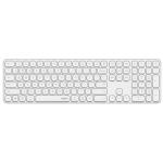 RAPOO-E9550L-WH - Rapoo E9950L Kabellose Multi-Modus Ultraflache 110-Tasten-Tastatur mit Bluetooth und 2.4G Weiß