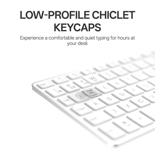 Rapoo  E900T  Wireless Touchpad Keyboard - White