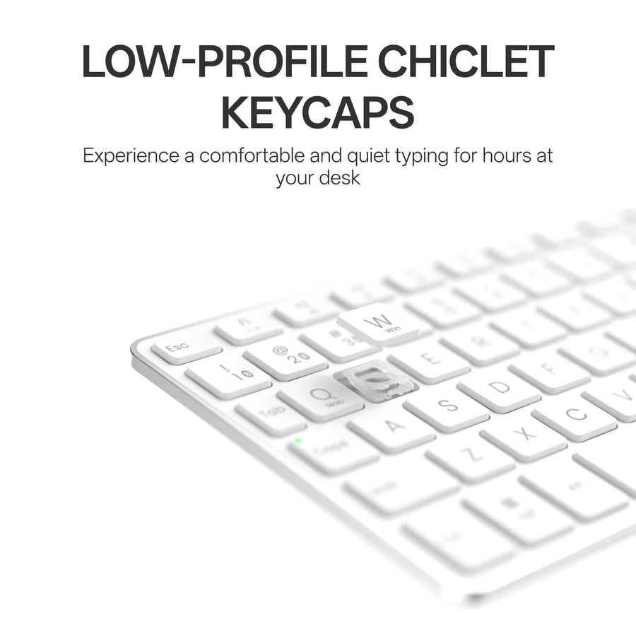 Rapoo  E900T  Wireless Touchpad Keyboard - White