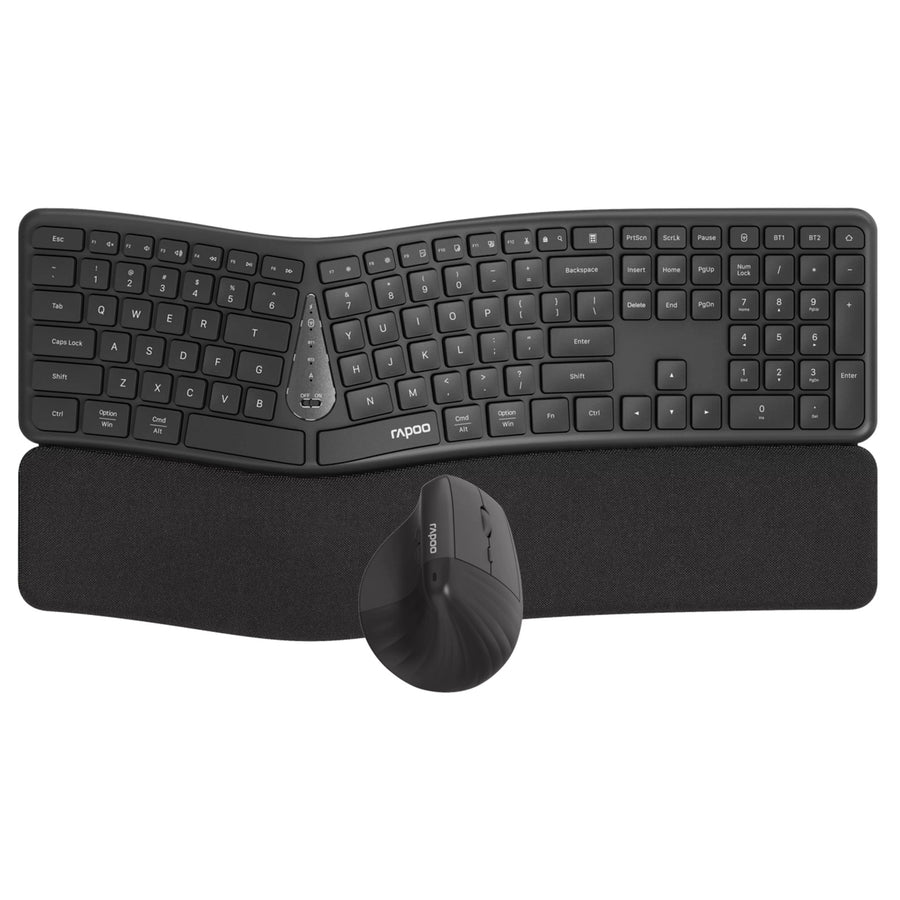 Rapoo  8810ME  Wireless Ergonomic Mouse & Keyboard Combo