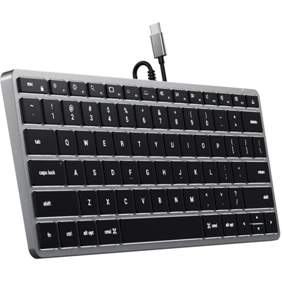 Satechi Slim W1 Wired USB-C Backlit Keyboard (Space Grey)