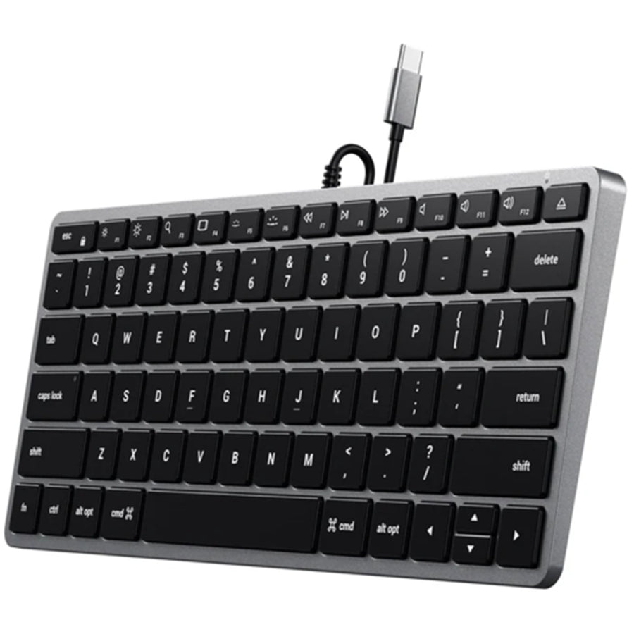 Satechi Slim W1 Wired USB-C Backlit Keyboard (Space Grey)