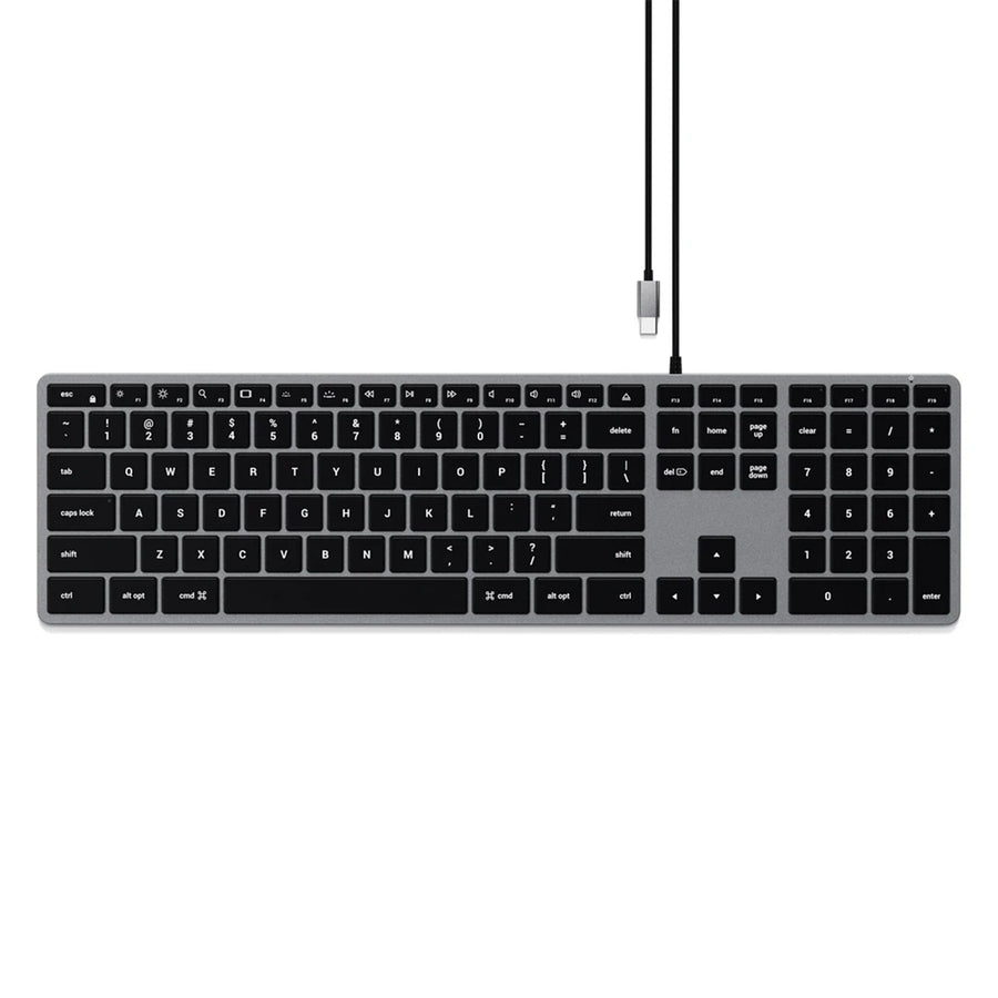 SATECHI  W3  Keyboard with Numeric Keypad - Space Grey