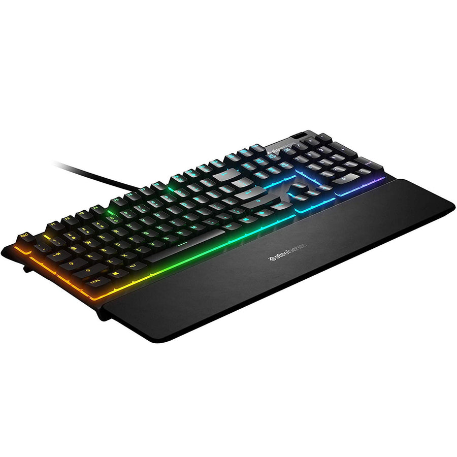 Steelseries Apex 3 RGB Gaming Keyboard with Magnetic Wrist Rest