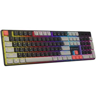 VERTUX High-Performance Mechanical Gaming Keyboard w/ Low Profile Keys. 17 RGB Backlight Options