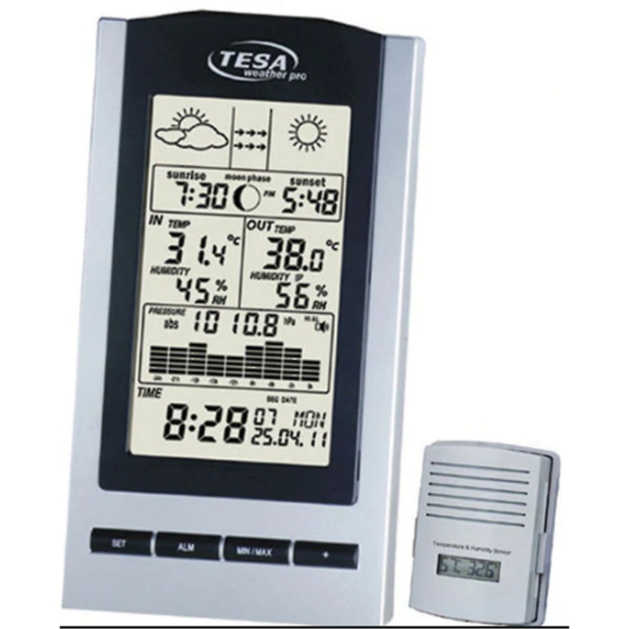 WS1151 - TESA WS1151 MOON PHASE WEATHER STATION