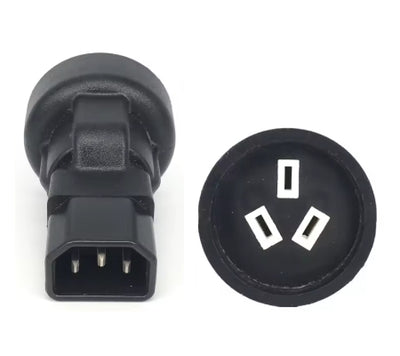 RackPower KNCNA08-01 - Adapter: 10A C14 IEC plug to 10A 3 Pin Socket