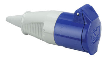 RackPower KNES58-03 - 32A IEC309 IP44 socket - BLUE