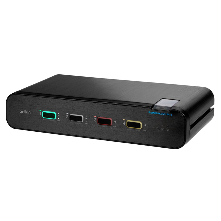 F1DN204KVM-UN-4 - Belkin 4-Port Dual Head KVM Switch