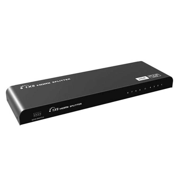 LENKENG LKV318V2-0-HDR - 1-In-8-out HDMI Splitter w/ HDR & EDID. UHD Res up to 4K2K@30/60Hz
