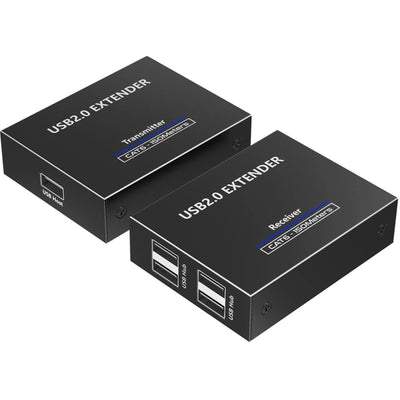 LENKENG LKV100USB 4-Port USB-A Extender Over Cat5e/6/7 Network Cable. Extend up to 150m (Cat6). Easy Plug&Play. Includes Both Tx & Rx Units Rx Includes 4x USB-A, 1x RJ45 In Ports. Tx   1x USB-A, 1x RJ45 Out.