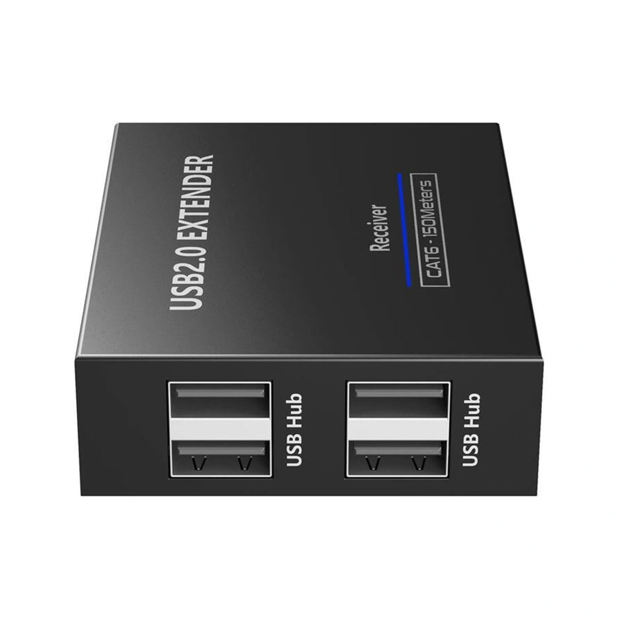 LENKENG LKV100USB 4-Port USB-A Extender Over Cat5e/6/7 Network Cable. Extend up to 150m (Cat6). Easy Plug&Play. Includes Both Tx & Rx Units Rx Includes 4x USB-A, 1x RJ45 In Ports. Tx   1x USB-A, 1x RJ45 Out.