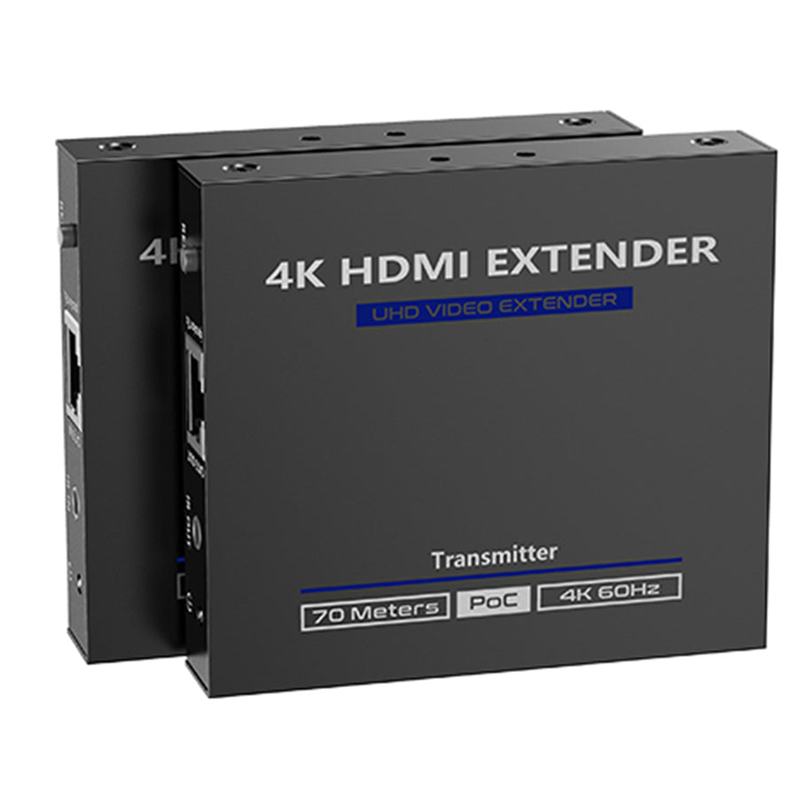 LENKENG LKV565P - HDMI 2.0 Extender over Cat6/6e Kit w/ PoC for Rx. Supports up to 4K@60Hz. Zero