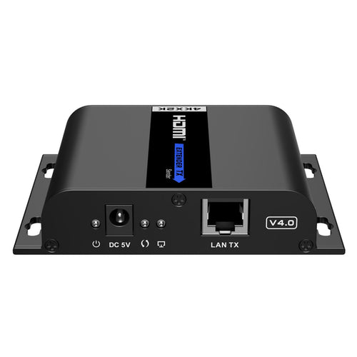 LENKENG 4K2K HDMI Extender über ein einziges CAT5/5e/6-Kabel. Unterstützt Auflösungen bis zu 4Kx2K bei 30Hz. Einweg-IR-Pass-Through. Eins-zu-Viele-Verbindung. Übertragung bis zu 120m. Nur Empfängereinheit.