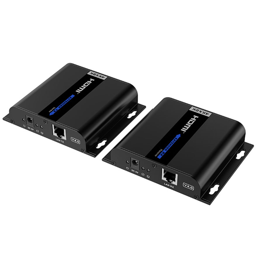 LENKENG 4K2K HDMI Extender über ein einziges CAT5/5e/6-Kabel. Unterstützt Auflösungen bis zu 4Kx2K bei 30Hz. Einweg-IR-Pass-Through. Eins-zu-Viele-Verbindung. Übertragung bis zu 120m. Nur Empfängereinheit.