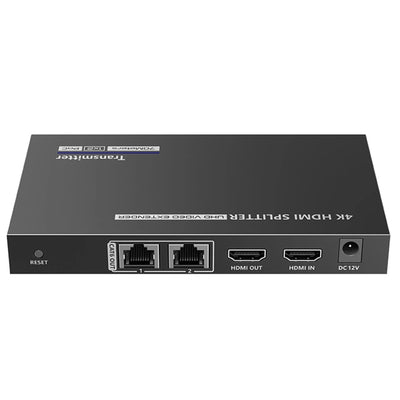 LENKENG LKV722P - 1-In-2-Out 4K@30Hz HDMI Extender 1x HDMI 2x RJ45 out Compatible w/ CAT6/6a/7 Cables