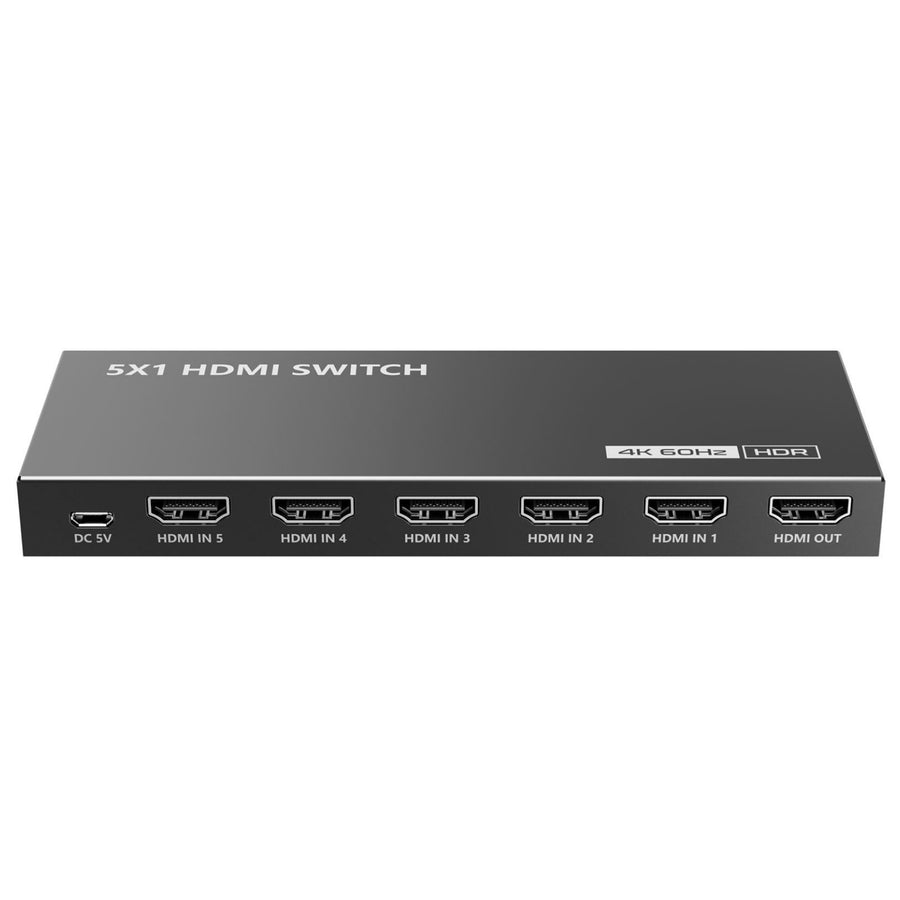 LENKENG LKV501HDR-V3-0 - 4K 5-In-1-out HDMI HDR Switch. Support 12 bit full HD video 3D video & 4Kx 2K@30/60